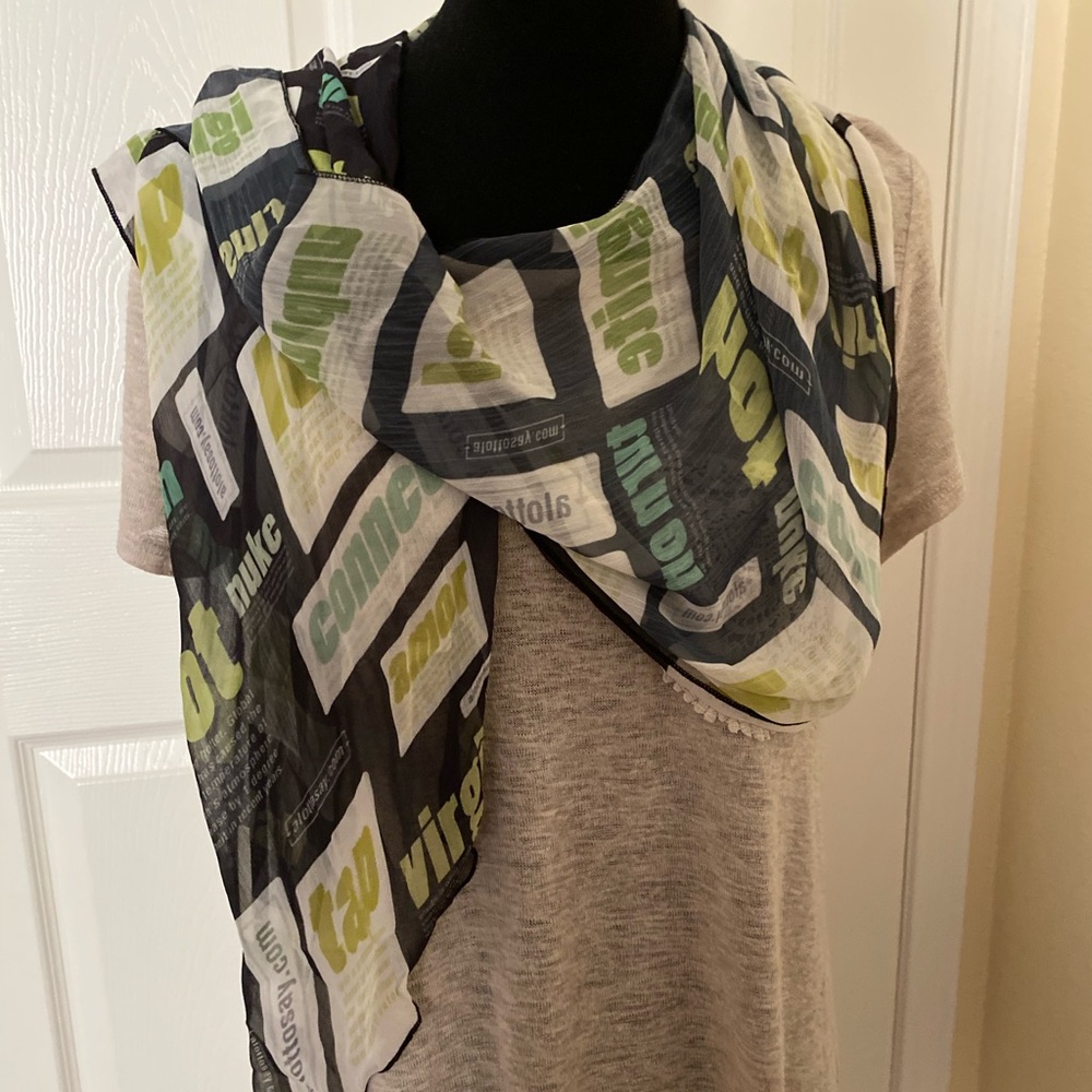 ALOTTASAY Scarf.  New with Tag